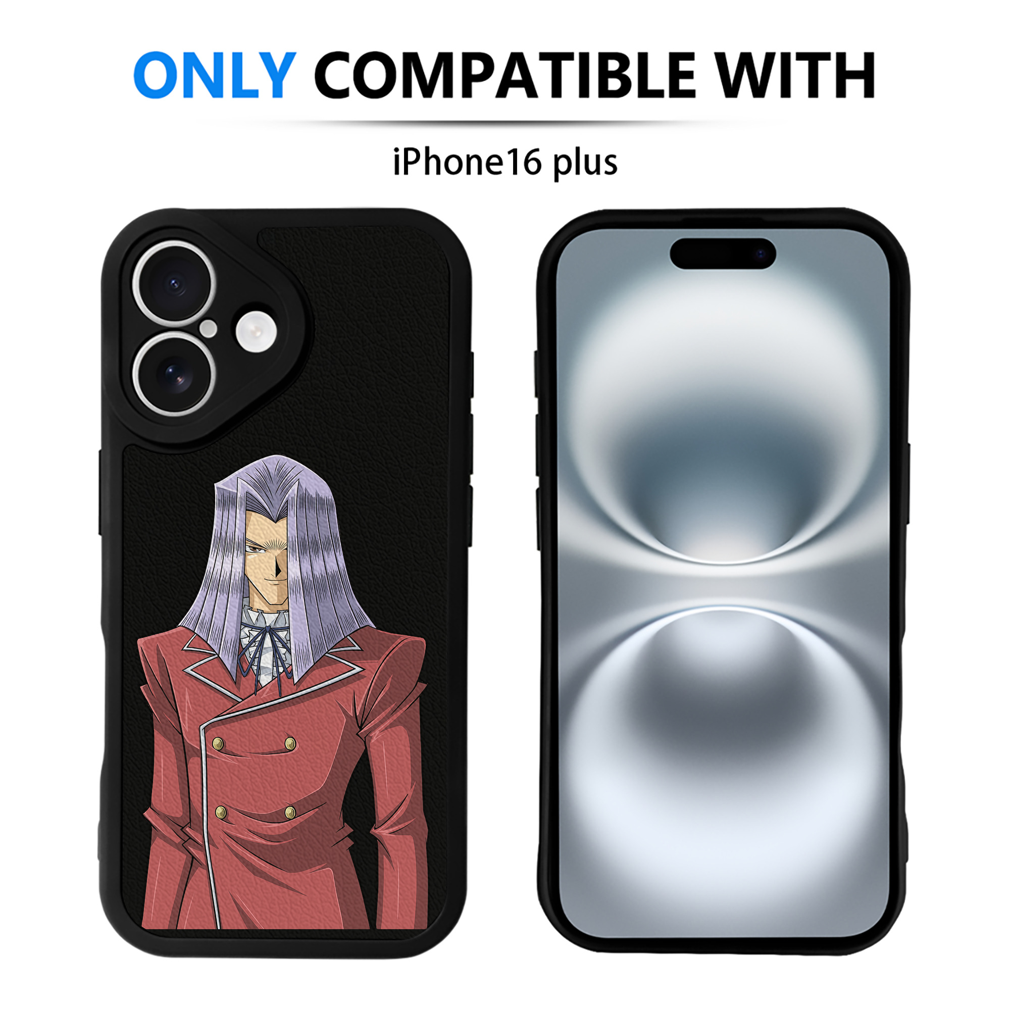遊☆戯☆王 Yu-Gi-Oh! 【iPhone 16シリーズ対応】シリコンスマホケース（レザー調） 材質：シリコン